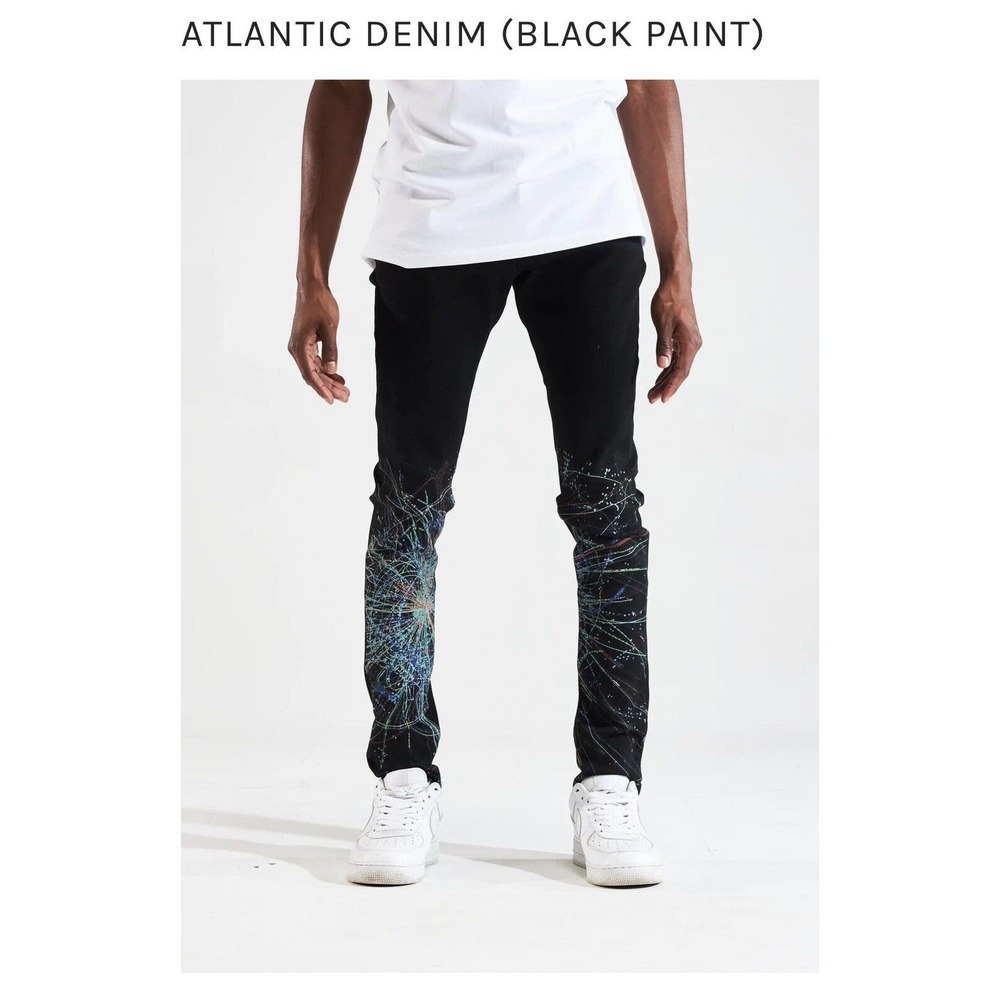 ATLANTIC DENIM (BLACK PAINT) Size 30
